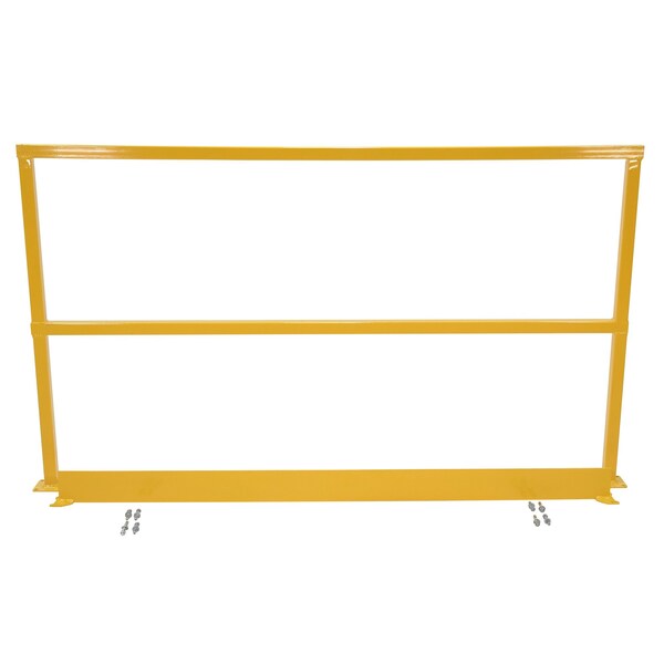 Vestil SAFETY HANDRAIL W/HARDWARE & TOEBOARD 120 SQ-120-TB-HWR - main